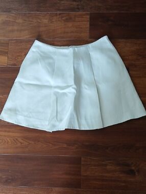 3.1 Phillip Lim Cream Pleated A-Line Mini Skirt